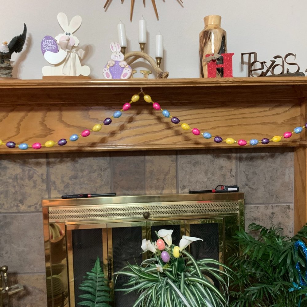 Multi colored Easter Egg Garland